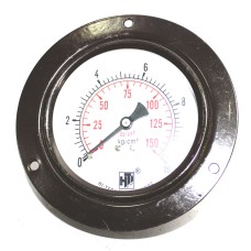 Pressure Gauge Back Connection Panel Mounting  3/8 BSP (100MM / 4" Dial)